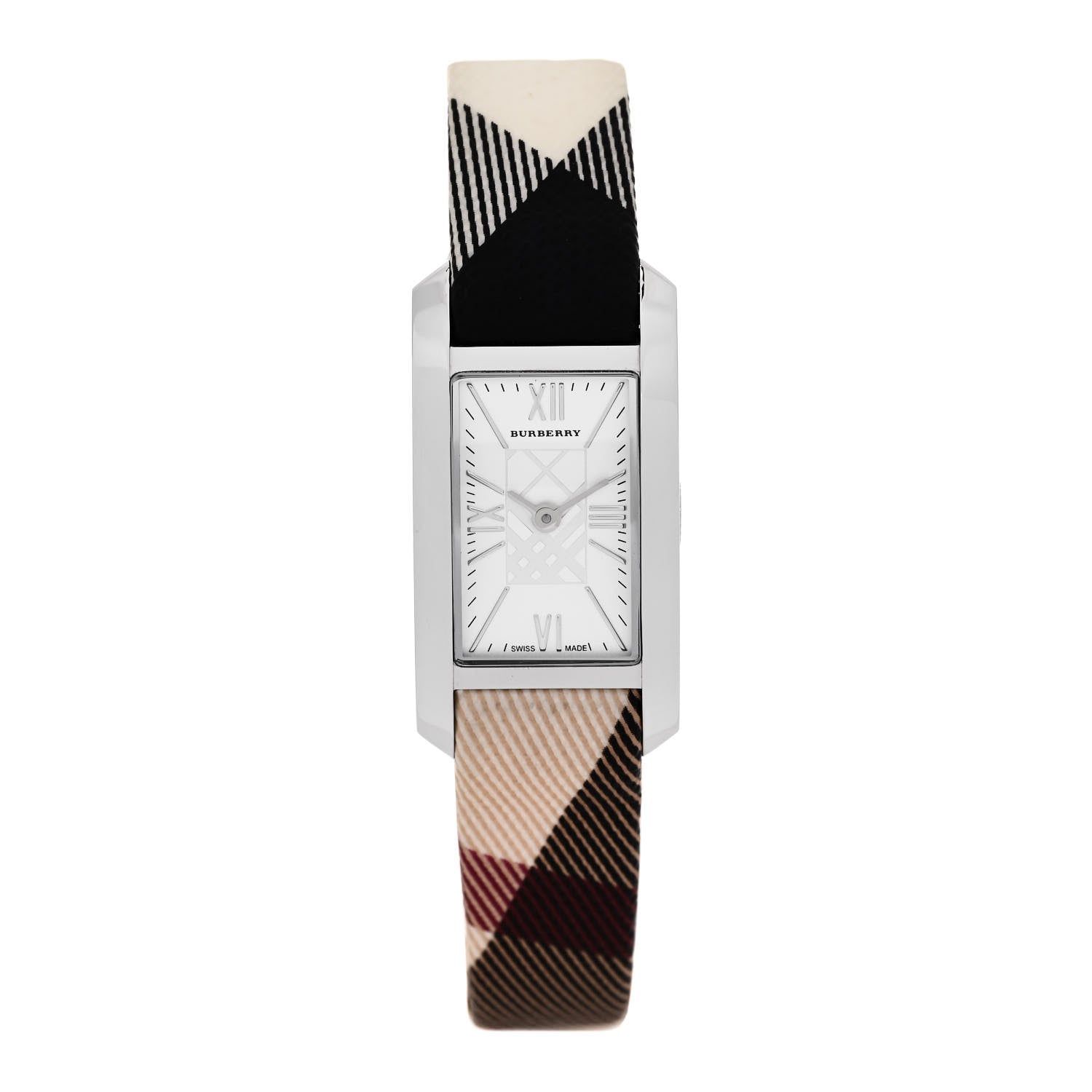 Burberry Stainless Steel Calfskin 20mm Heritage Nova Check Quartz Watch BU9503 1 of 5