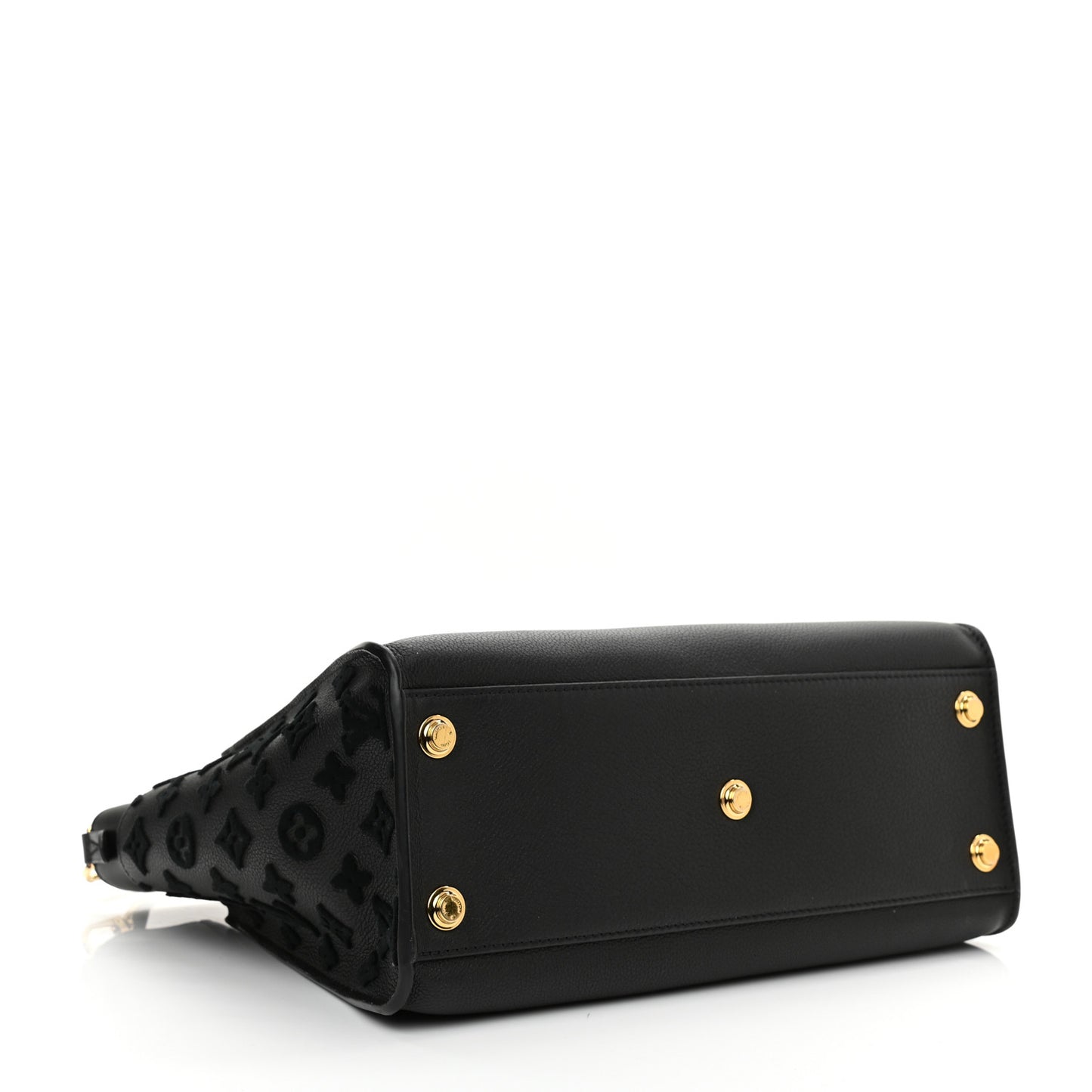 Calfskin Monogram Tufting On My Side Black