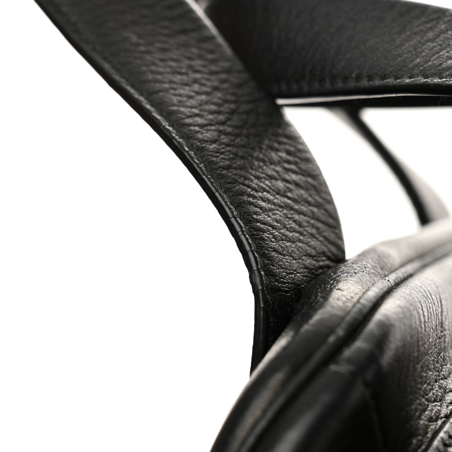 Prada Cervo Deerskin Tote Black 11 of 14