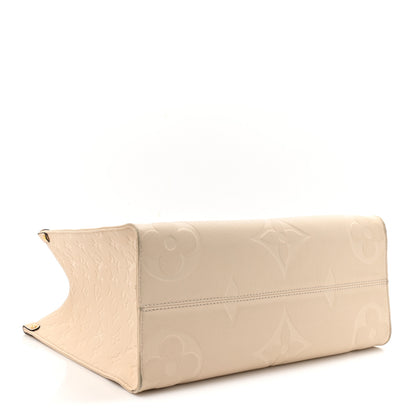 Louis Vuitton Empreinte Monogram Giant Onthego PM Cream Beige 4 of 17