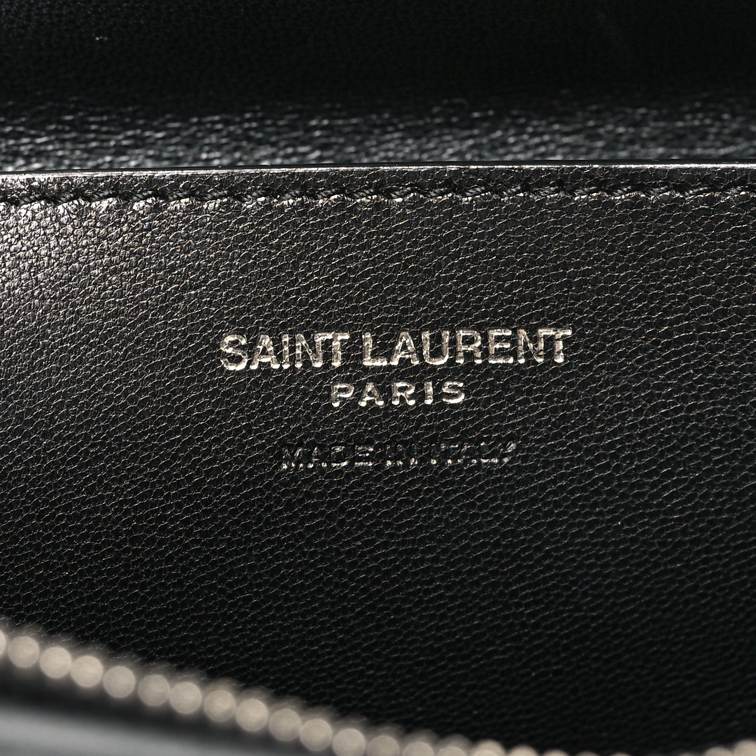 Saint Laurent Lambskin Large Puffy Pouch Black 6 of 8
