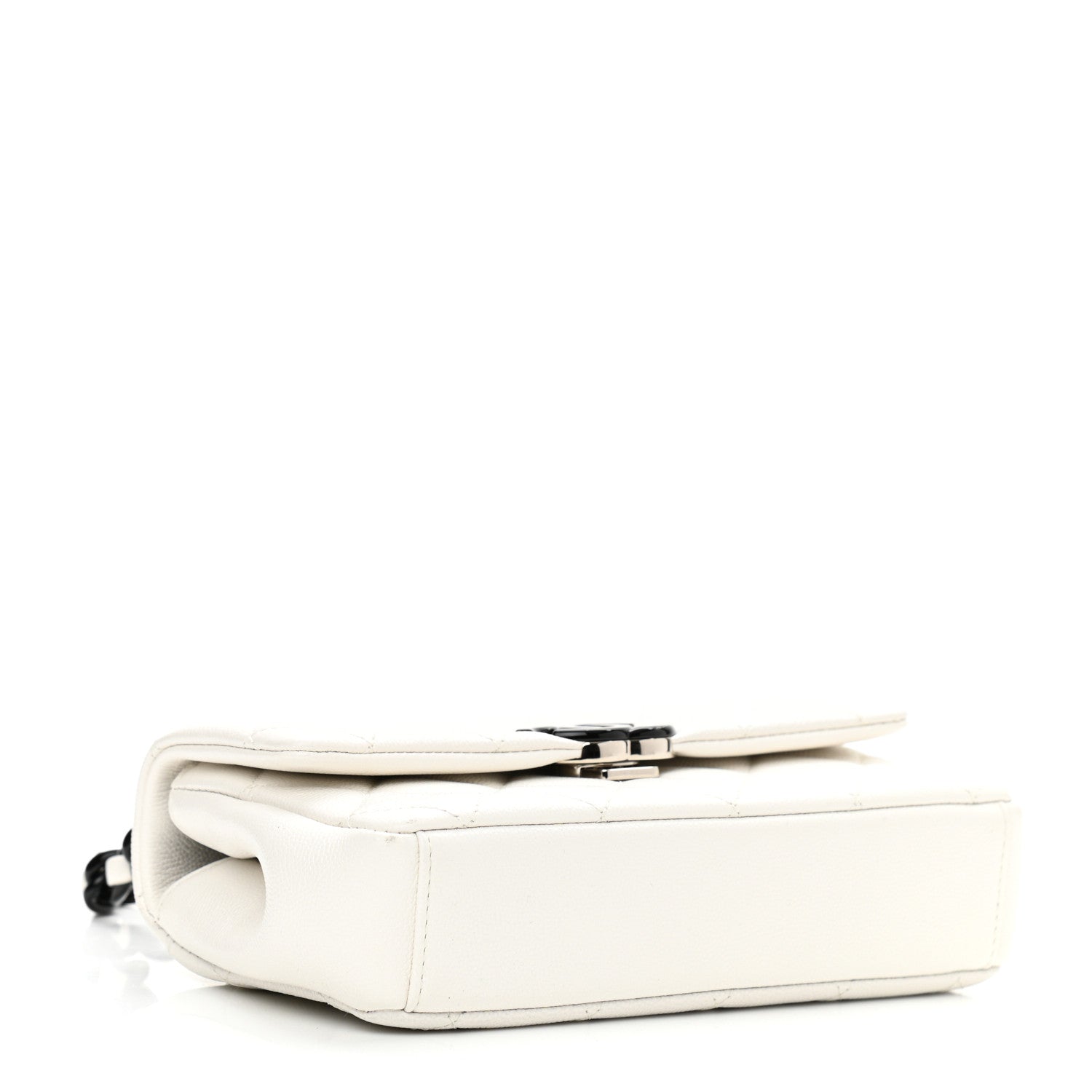 Chanel Caviar Quilted My Everything Small Flap White Black 4 of 10