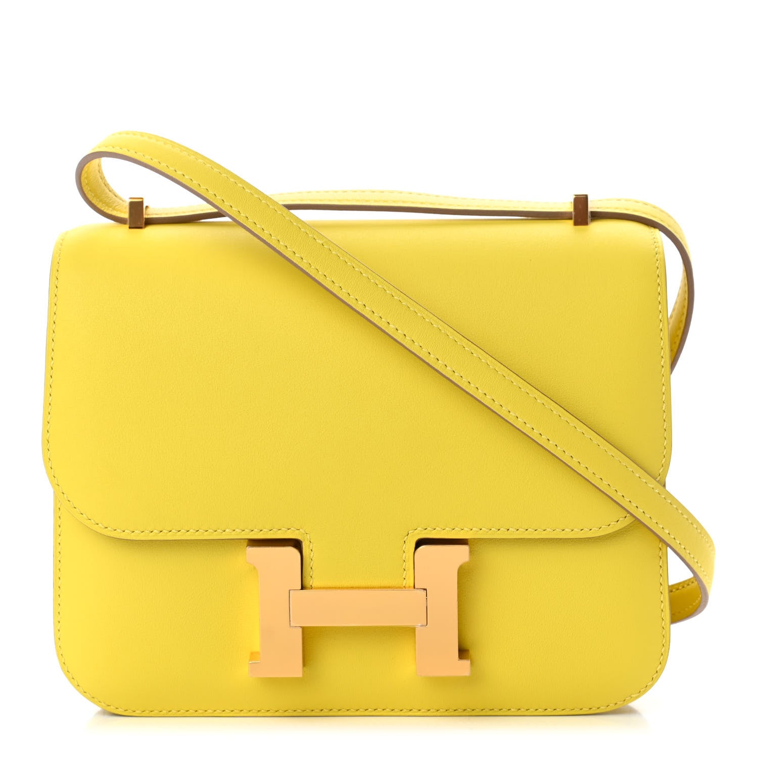 Hermes Swift Constance 18 Lime 1 of 4
