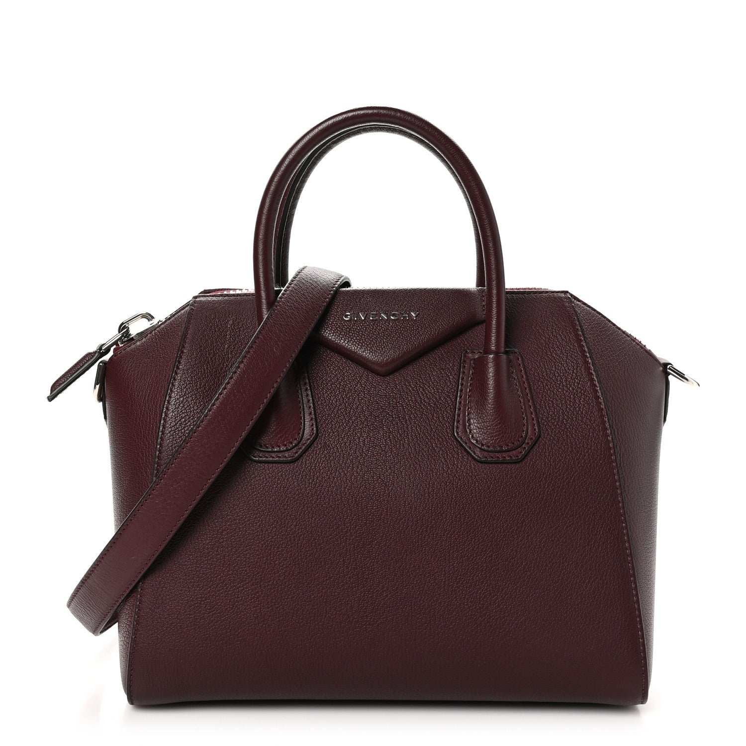 Givenchy Sugar Goatskin Small Antigona Aubergine 1 of 10