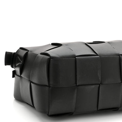 Bottega Veneta Lambskin Maxi Intrecciato Brick Cassette Bag Black 8 of 10