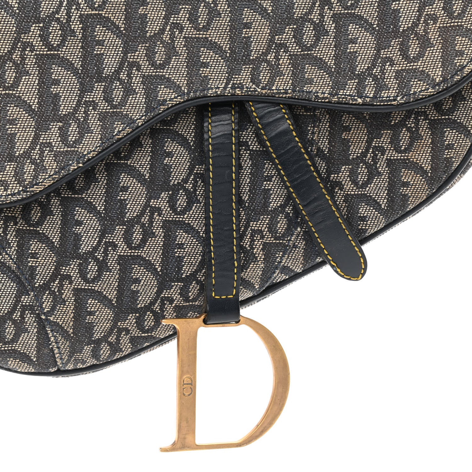 Christian Dior Monogram Saddle Bag Blue 8 of 16