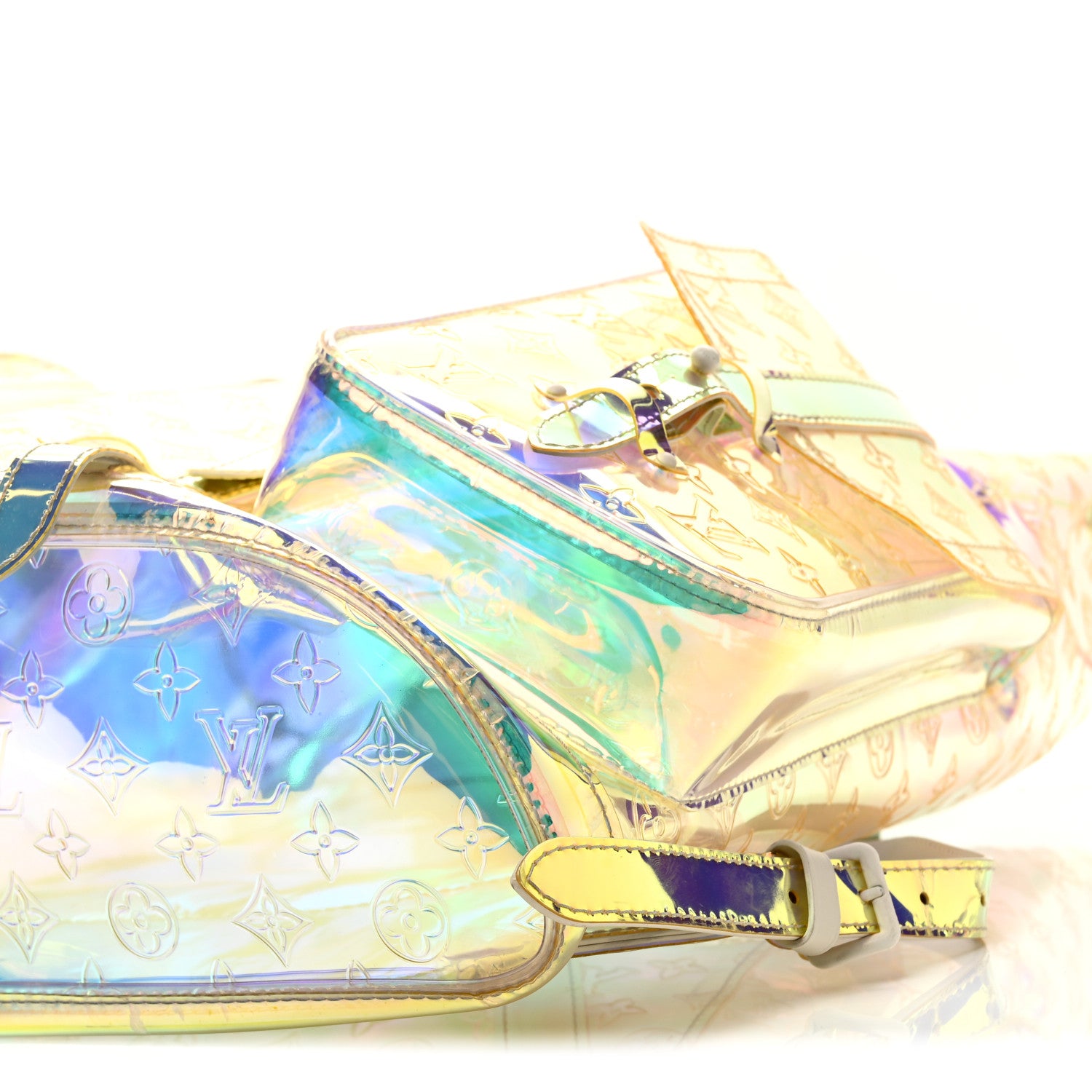 Louis Vuitton PVC Monogram Christopher Backpack GM Iridescent Prism 9 of 11