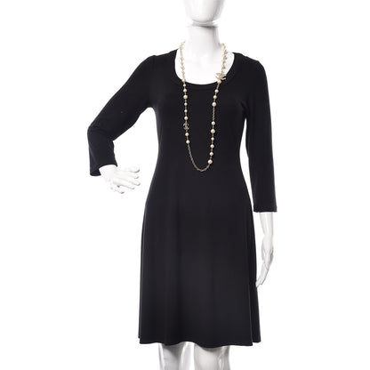 Chanel Graduated Pearl Crystal Twisted CC Long Necklace Gold 2 of 5