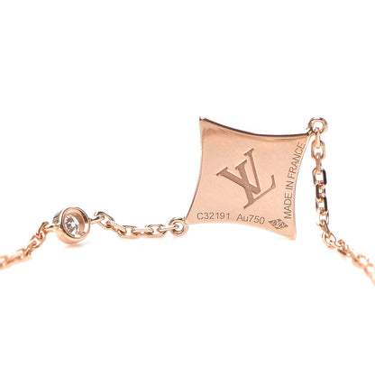 Louis Vuitton 18K Pink Gold Diamond Mother of Pearl Color Blossom BB Star Bracelet 3 of 5