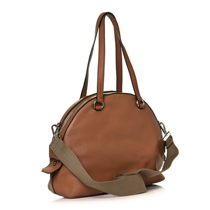 Prada Vitello Daino Dome Satchel Cuoio 3 of 14