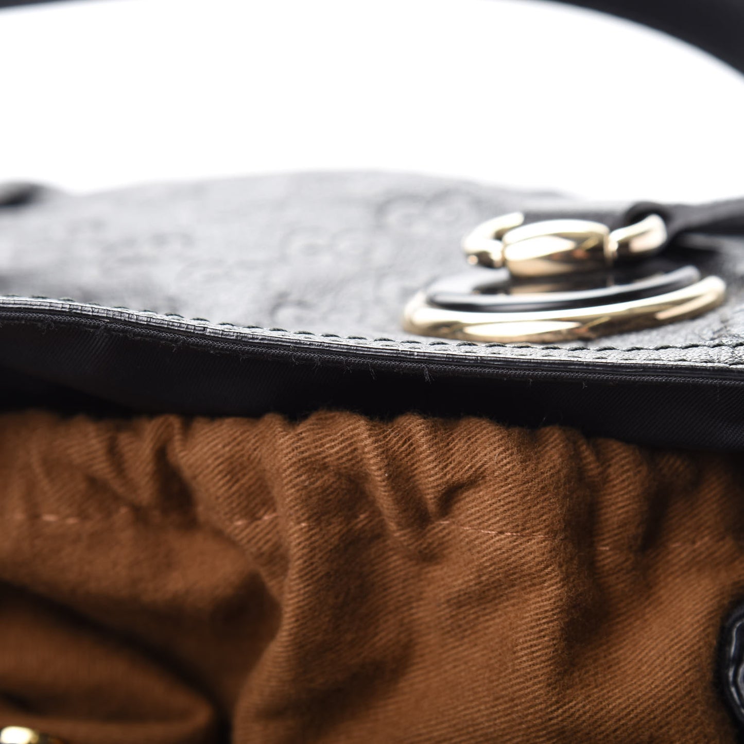Guccissima Full Moon Tote Black