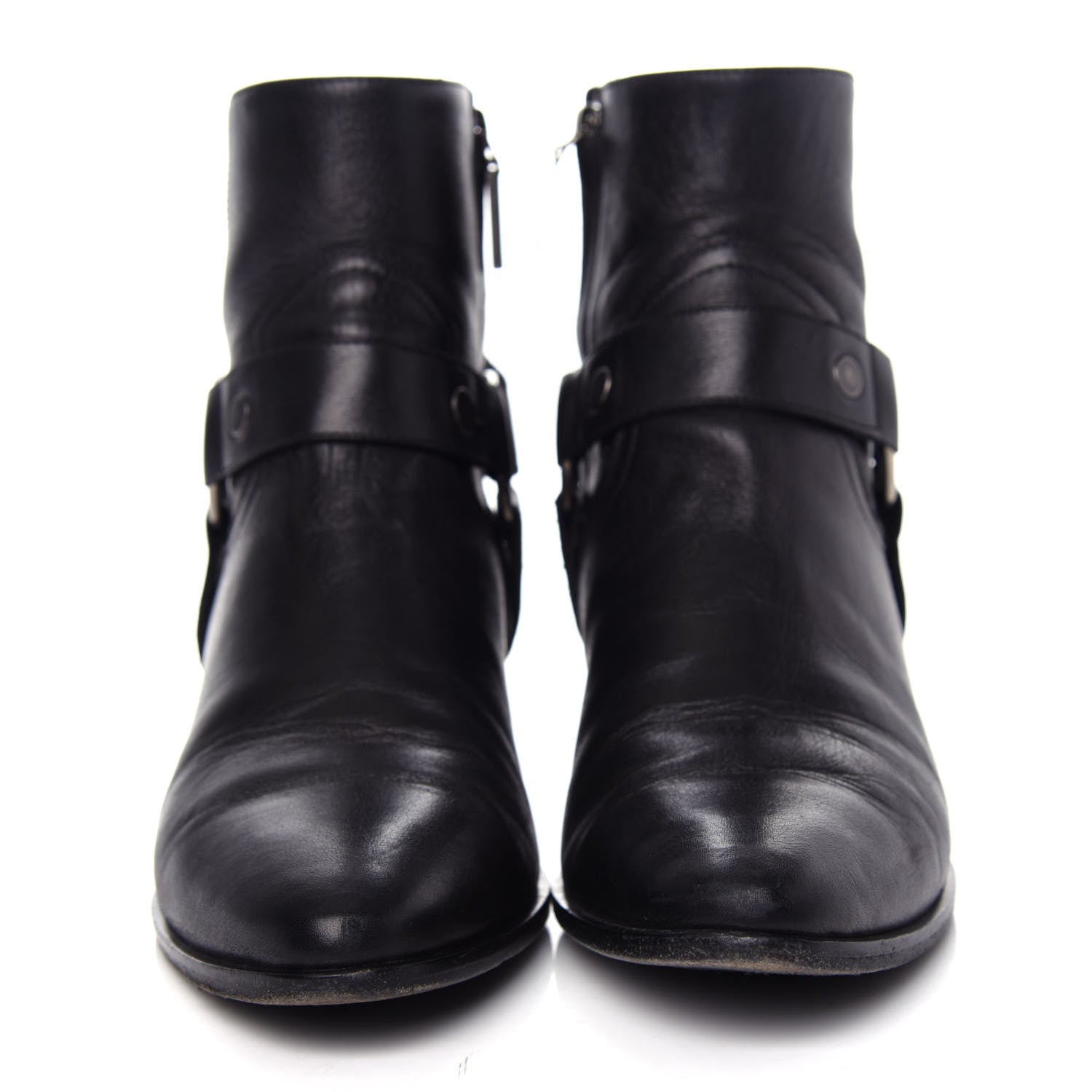 Saint Laurent Calfskin West Harness Boots 39 Black 2 of 11
