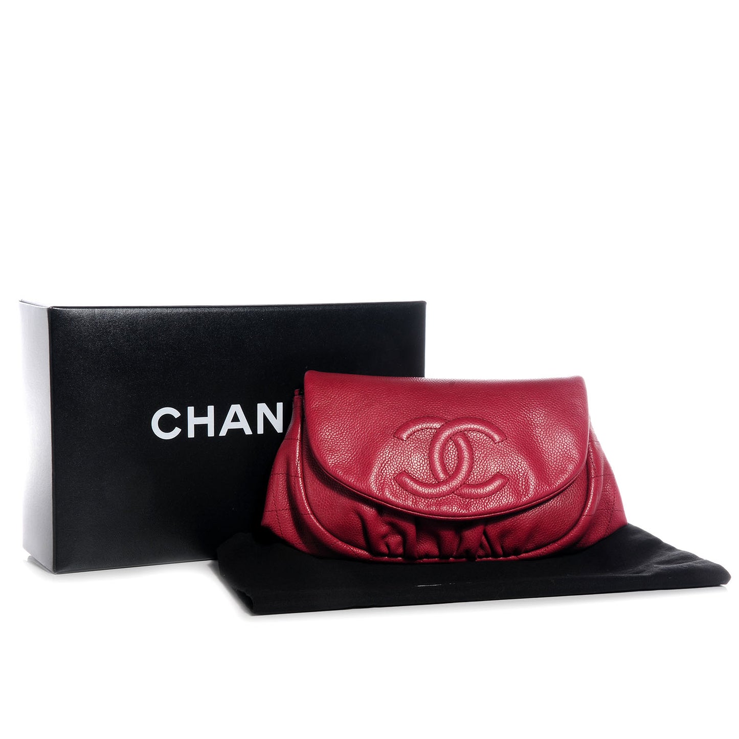 Caviar Half Moon Wallet On Chain WOC Red