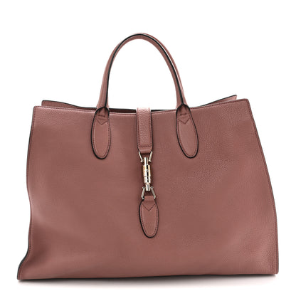 Gucci Soft Calfskin Medium Jackie Top Handle Bag Antique Rose 1 of 14
