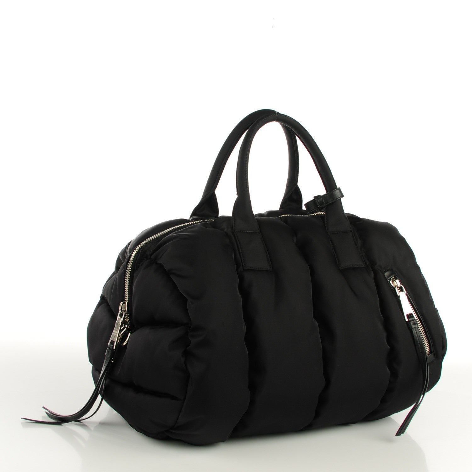 Prada Tessuto Nylon Duffel Bag Black 3 of 8