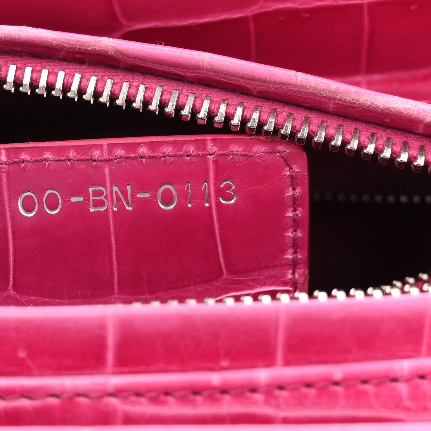 Christian Dior Alligator Medium Lady Dior Pink 7 of 11