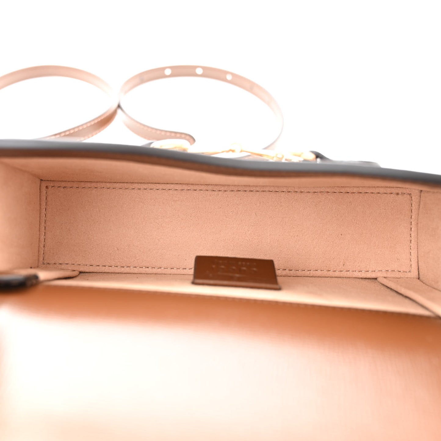 GG Supreme Monogram Mini Horsebit 1955 Shoulder Bag Beige Brown Sugar
