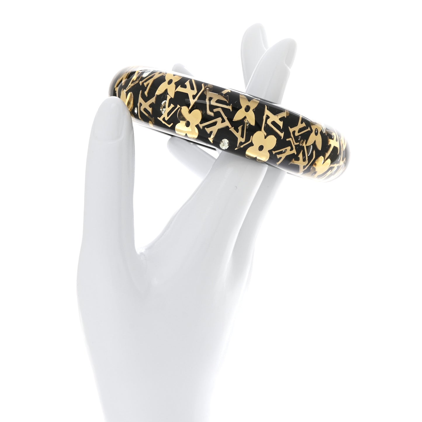 Resin Swarovski Medium Inclusion Bracelet GM Black