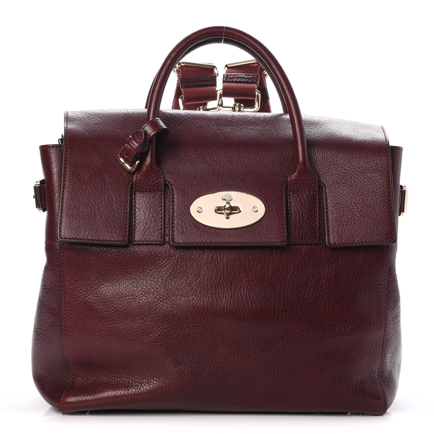 Mulberry Natural Leather Cara Delevigne Convertible Satchel Oxblood 1 of 8
