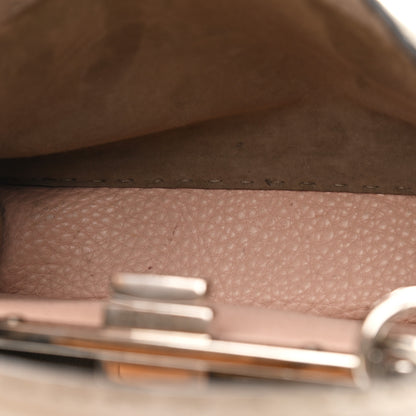 Fendi Cuoio Romano Selleria Chamois Small Peekaboo I SEE U Satchel Corda Camelia Cipria 5 of 8
