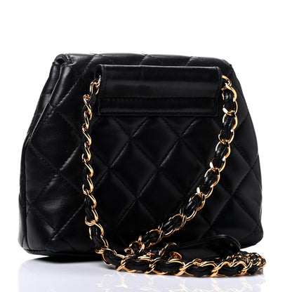 Chanel Lambskin Quilted Flap Waist Belt Bag Black 2 of 4