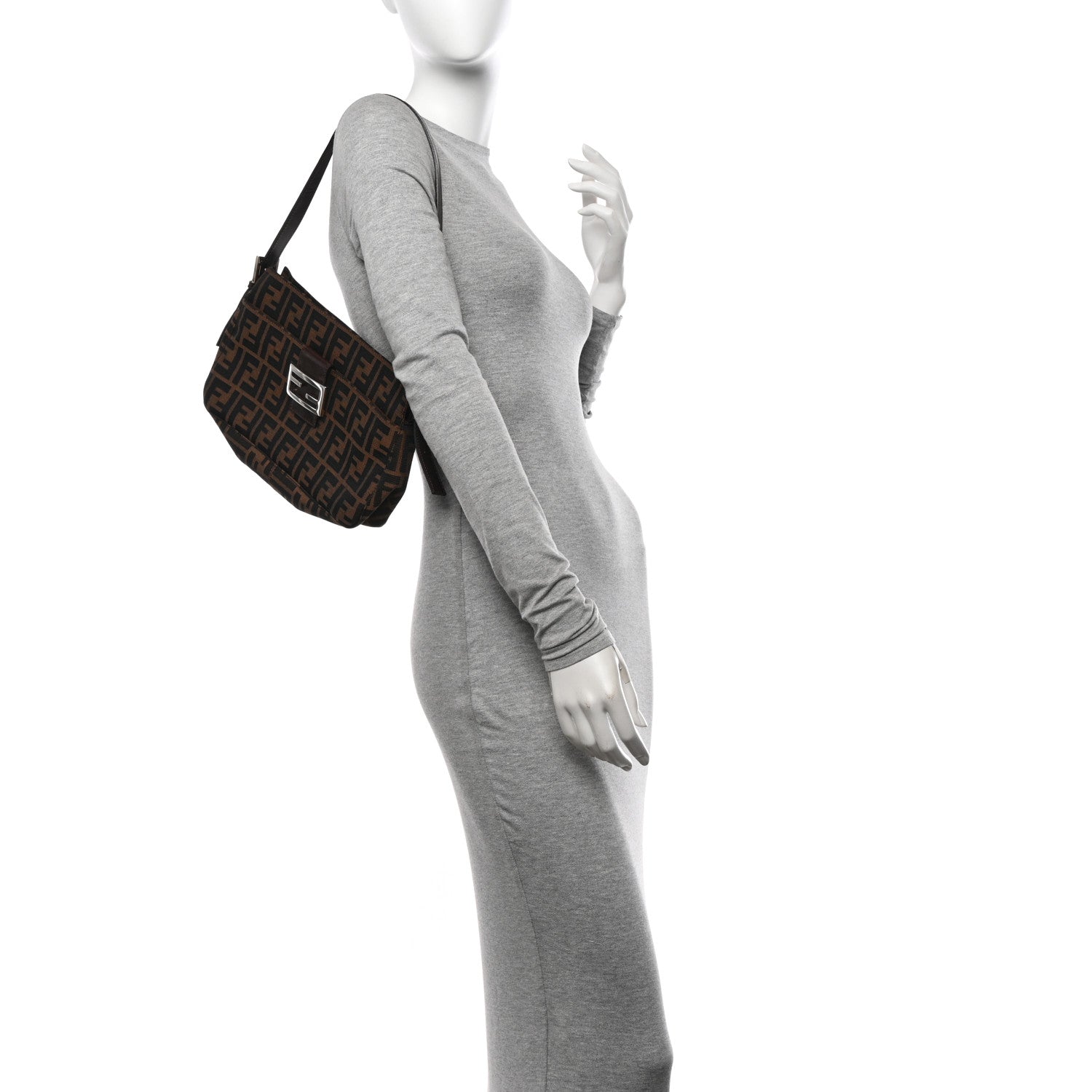 Fendi Zucca Shoulder Bag Tobacco 2 of 11