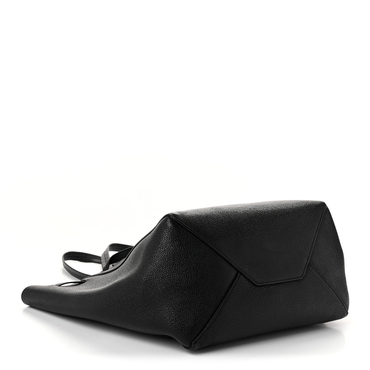 Celine Soft Grained Calfskin Small Belt Cabas Phantom Black 6 of 21