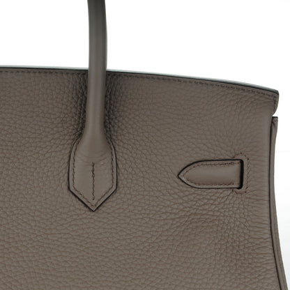 Hermes Taurillon Clemence Birkin 35 Etain 21 of 25
