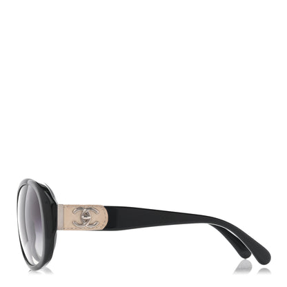 Chanel Acetate CC Turnlock Sunglasses 5235-Q Black Beige 3 of 8