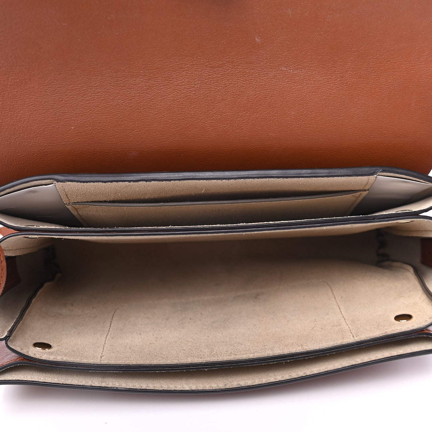 Suede Calfskin Small Faye Shoulder Bag Tobacco