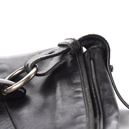 Saint Laurent Lambskin Horn Messenger Bag Black 17 of 17