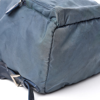 Prada Nylon Vela Cinch Backpack Blue 9 of 17
