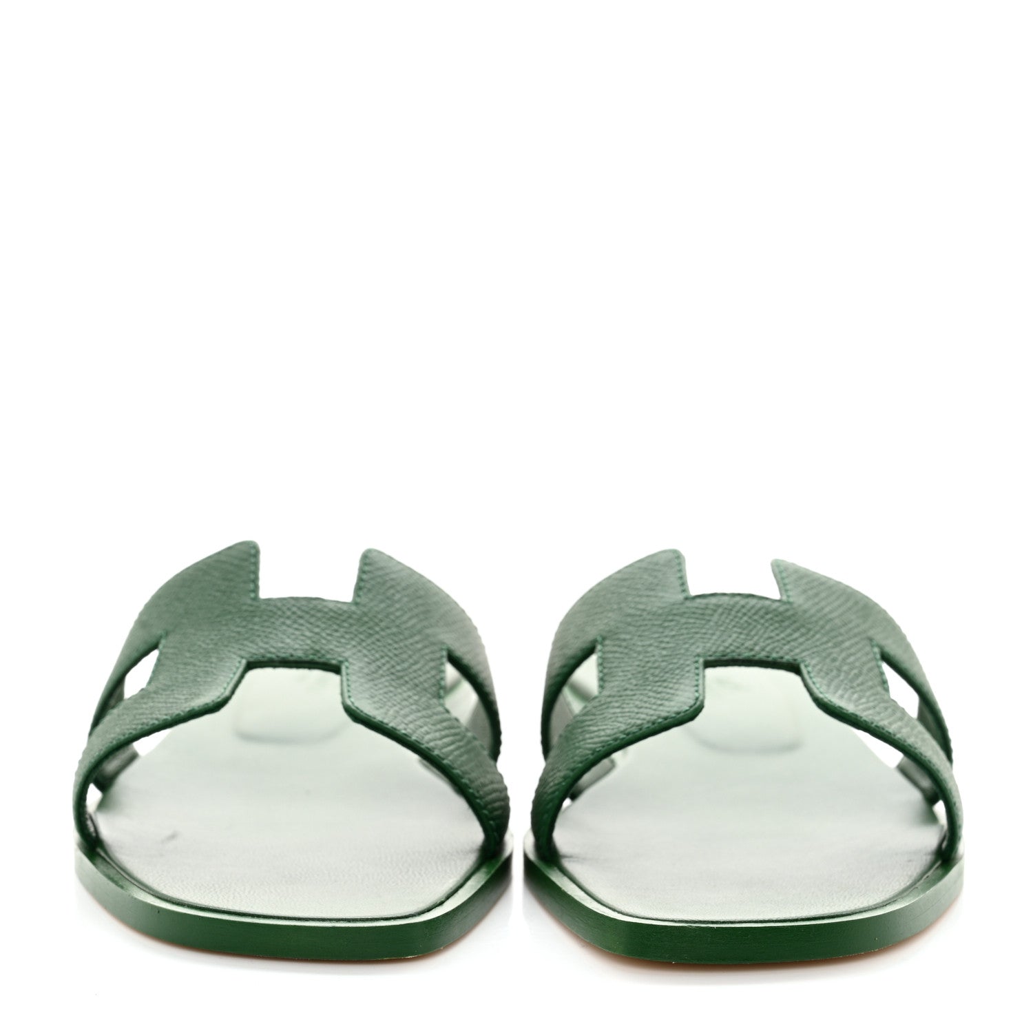 Hermes Epsom Oran Sandals 36 Vert Cactus 2 of 9
