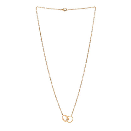 Cartier 18K Yellow Gold Interlocking LOVE Necklace 3 of 5