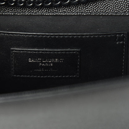 Saint Laurent Grain De Poudre Medium Classic Monogram Kate Satchel Black 6 of 11