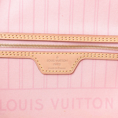 Louis Vuitton Damier Azur Neo Neverfull MM Rose Ballerine 6 of 16