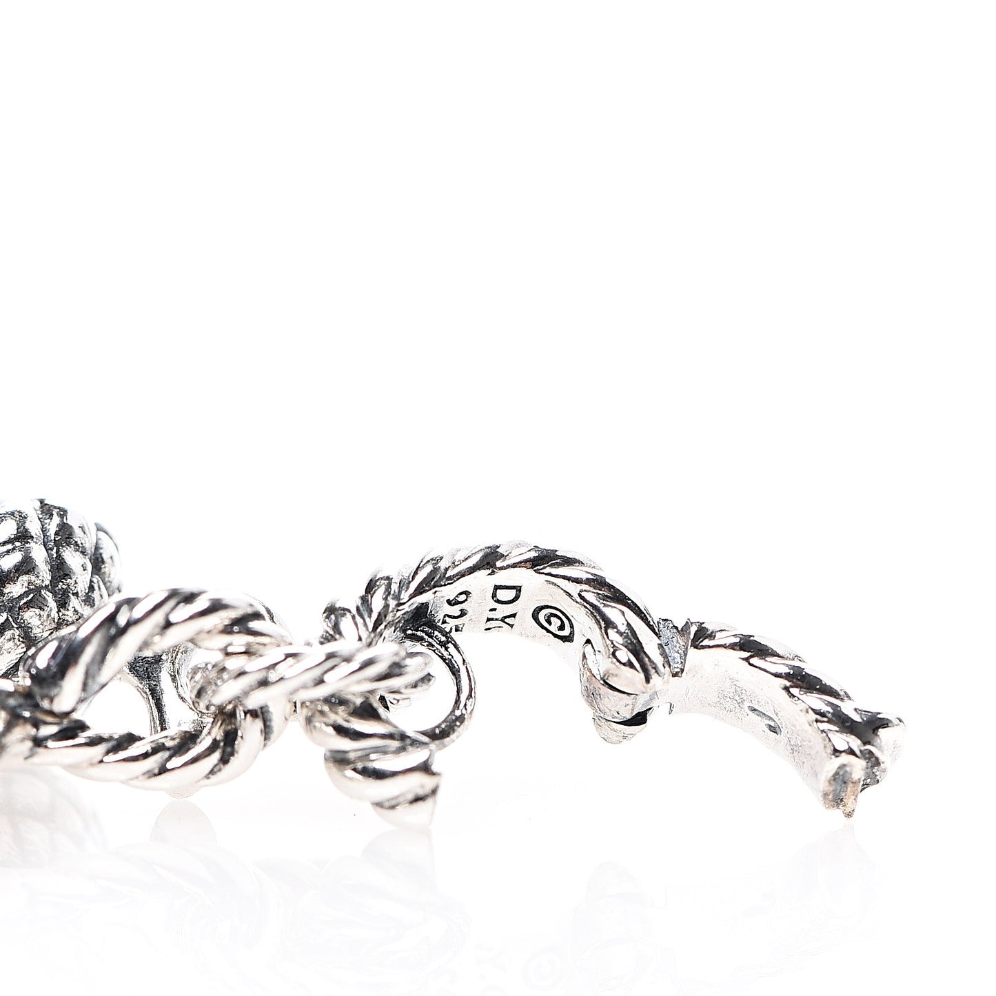 Sterling Silver Acorn Leaf Charm Pendant