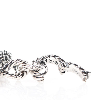 David Yurman Sterling Silver Acorn Leaf Charm Pendant 3 of 4