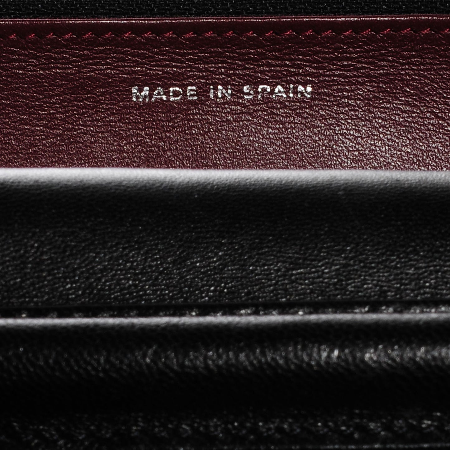 Lambskin Quilted Wallet On Chain WOC Black