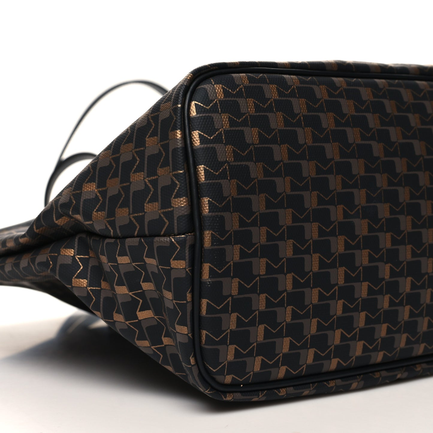 Canvas 1920 Calfskin Oh! Tote Ruban GM Carbon Bronze Ochre Bordeaux