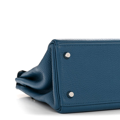 Hermes Togo Kelly Retourne 32 Bleu de Galice 17 of 29