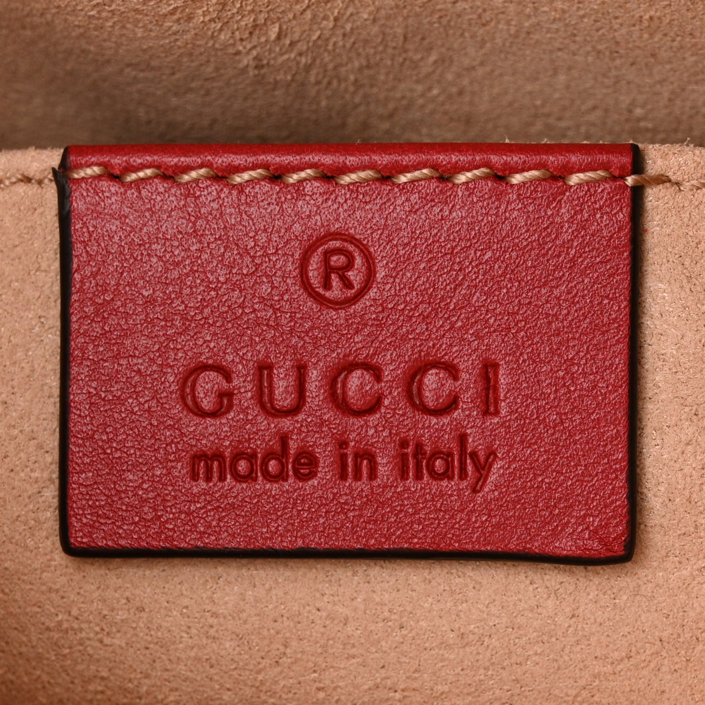 Calfskin Matelasse GG Marmont Belt Bag 95 38 Hibiscus Red