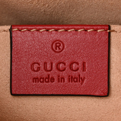 Gucci Calfskin Matelasse GG Marmont Belt Bag 95 38 Hibiscus Red 6 of 10