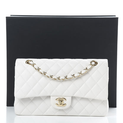 Chanel Caviar Quilted Medium Double Flap White 14 of 14