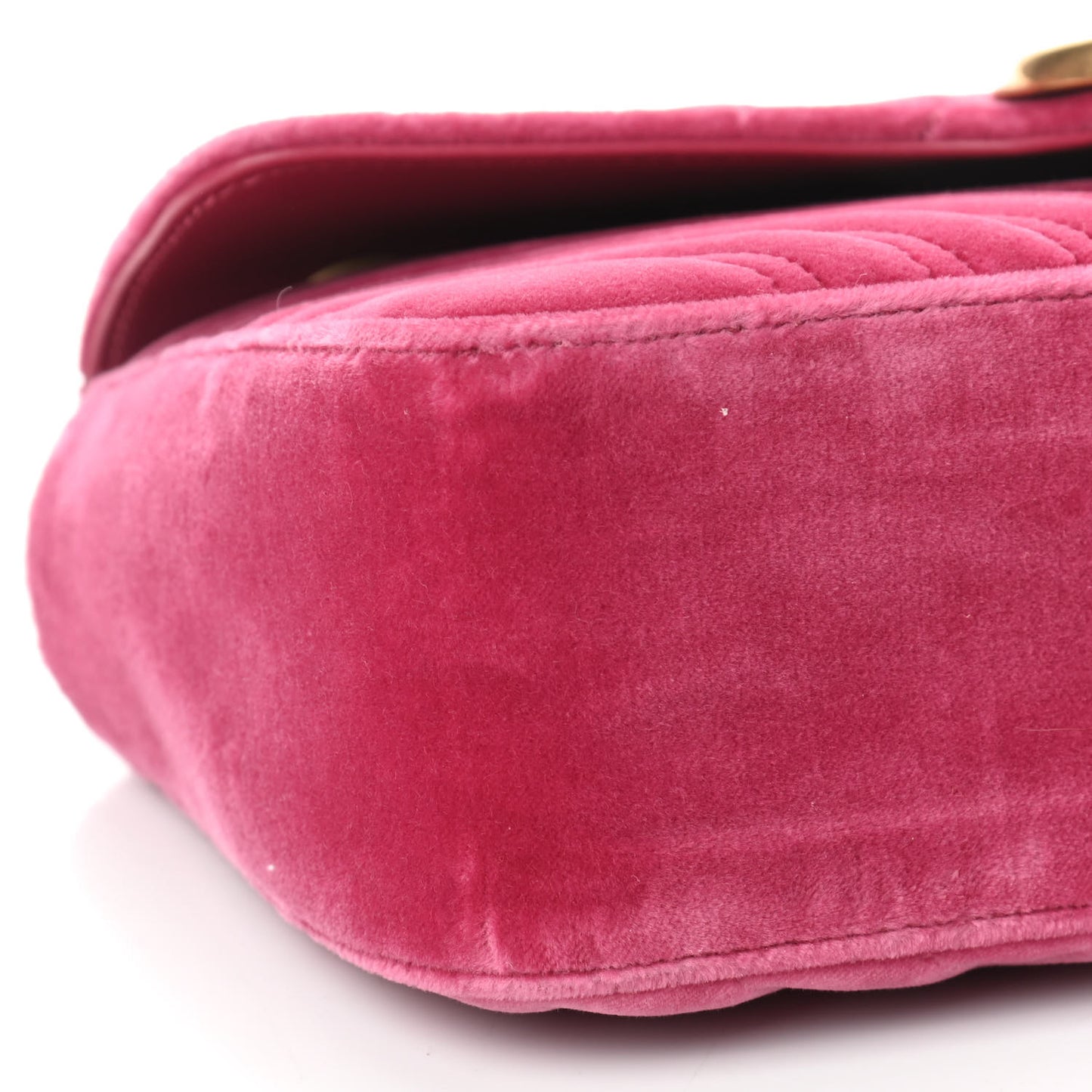 Velvet Matelasse Small GG Marmont Shoulder Bag Light Raspberry Rose