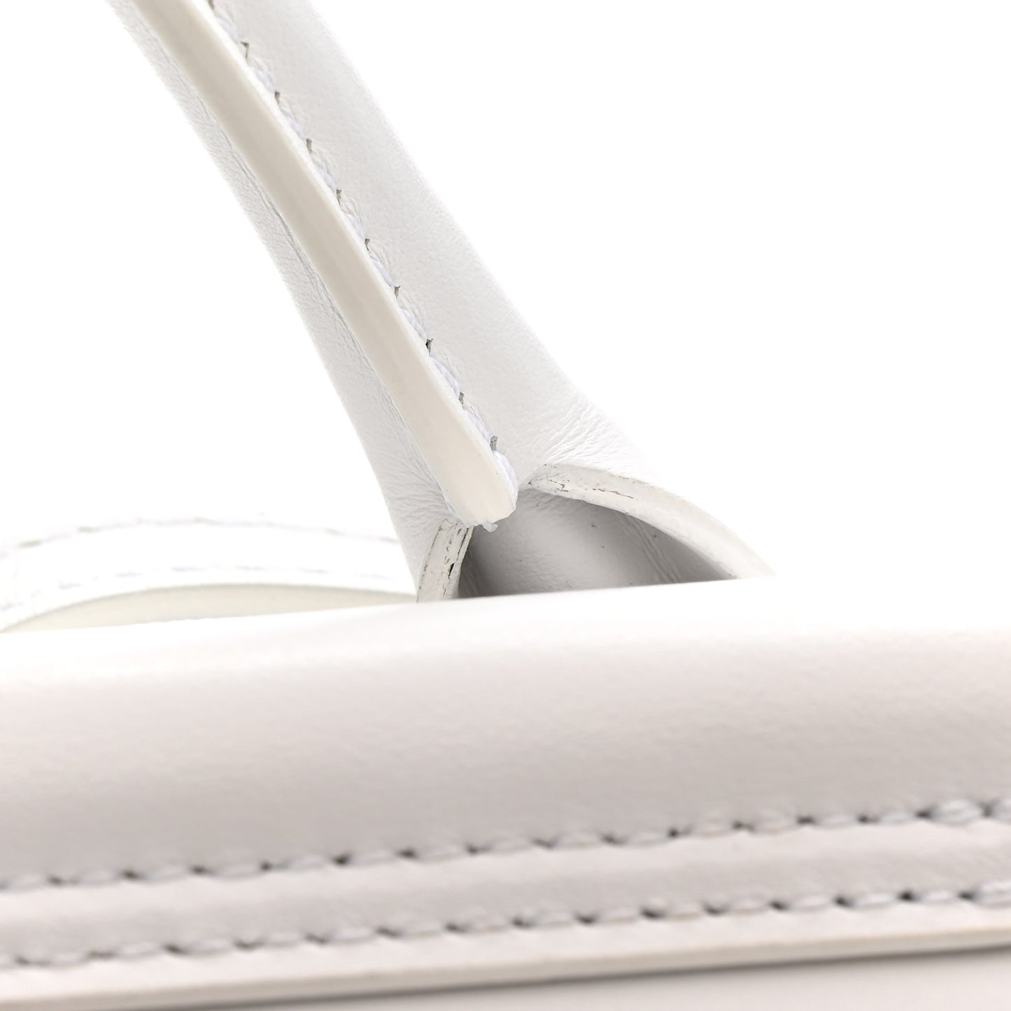 Smooth Calfskin Le Chiquito Long White