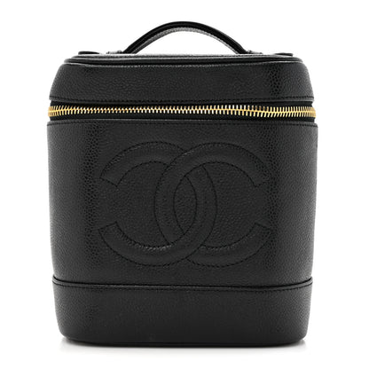 Chanel Caviar Vanity Cosmetic Case Black 1 of 11