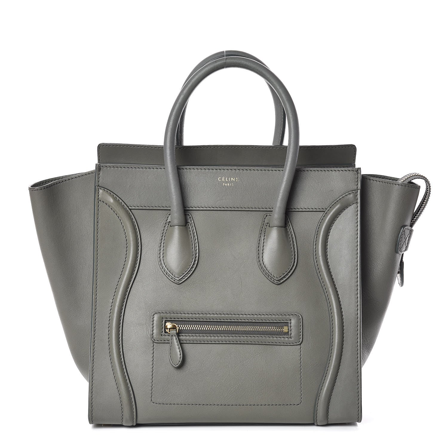 Celine Smooth Calfskin Mini Luggage Almond 1 of 8