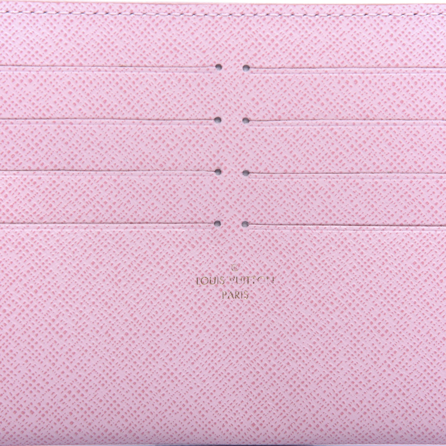 Louis Vuitton Calfskin Felicie Card Holder Insert Rose Ballerine 6 of 6