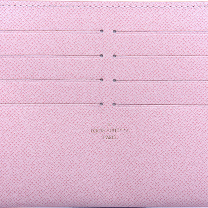 Louis Vuitton Calfskin Felicie Card Holder Insert Rose Ballerine 6 of 6